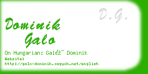 dominik galo business card